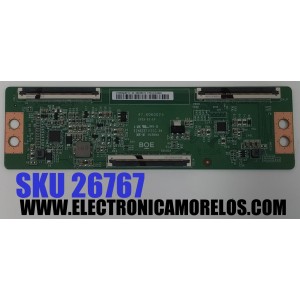 T-CON PARA TV VIZIO / NUMERO DE PARTE 44-98900370 / 47-6060025 / HV650QUBF72 / 44-9890037O / PANEL BOEI650WQ1 / DISPLAY HV650QUB-F72 REV.1.0 / MODELO V4K65M-0804 / V4K65M-0804 LBSFT5GA