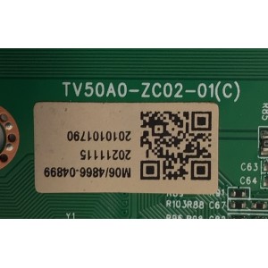 LED DRIVER PARA TV ONN / NUMERO DE PARTE 514Q50A0M06 / TV50A0-ZC02-01(C) / 2E06210A0 / 20211115 / 2010101790 / DISPLAY JR645R3HA7L / MODELO 100071705 (65")