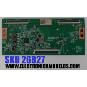 T-CON PARA TV ONN / NUMERO DE PARTE 513C5020M02 / TV5020-ZC26-01(B) / 303C5020232 / 20221226 / 2010113306 / DISPLAY HF500QUB-F20 / MODELO 100012585 (50")