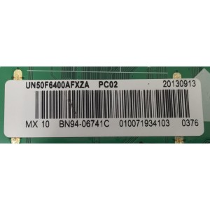 MAIN PARA TV SAMSUNG / NUMERO DE PARTE BN94-06741C / BN41-01958B / BN41-01958 / BN97-07704D / BN9406741C / MODELO UN50F6400AFXZA