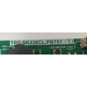MAIN FUENTE ((COMBO)) PARA TV ONN HD ((ROKU TV)) / NUMERO DE PARTE 9011-240038 / TPD.SK338CL.PB751 (T) / 9011-240038-VZ20107K / CVTE9011ARA0 / 24809S09432 / S24070211 / PANEL K320WDD1B / DISPLAY LC320DXC (SM)(A8) / MODELO 100012589 (32")