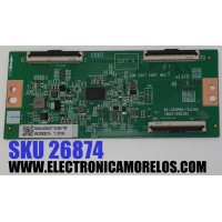 T-CON PARA TV TCL / NUMERO DE PARTE 30840-000030 / 40-CS0PM1-TCA2HG / 11602-500284 / VNC000937A / PANEL LVU430NDEL / DISPLAY ST4251D02-1 VER.2.1 / MODELO 43S431