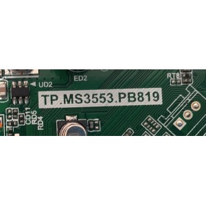 MAIN FUENTE ((COMBO)) PARA TV / NUMERO DE PARTE TP.MS3553.PB819 / V320BJ8-Q01 / A19072492 / 0A01592 / DISPLAY V320BJ8-Q01 / MODELO 32"