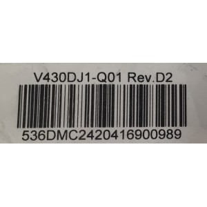 MAIN PARA TV ONN 4K·UHD·HDR ((ROKU TV)) / NUMERO DE PARTE 515C90100M13 / MT90100-ZC01-01 / M22151-MT / 2130004169 / M13/8145-02486 / DISPLAY V430DJ1-Q01 REV.D2 / MODELO 100012584 (43")