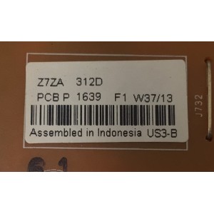 FUENTE DE PODER PARA TV SANYO / NUMERO DE PARTE 1LGB10Y126A0 / 1LGB10Y126A0 Z7ZA / Z7ZA 312D / PANEL V390HJ1-LE1 Rev.C1 / MODELO DP39E23 / DP39E23 P39E23-00