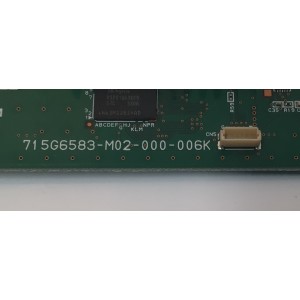 TARJETA INTERFACE PARA TV NEC ORIGINAL / NUMERO DE PARTE CNPCDQN1 / 715G6583-M02-000-006K / (Q)CNPCDQN1 / PWB-EXT2 / J2090722 REV.7 / MODELO X464UNS