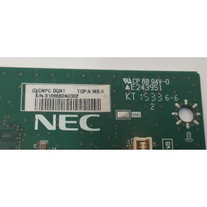 TARJETA INTERFACE PARA TV NEC ORIGINAL / NUMERO DE PARTE CNPCDQN1 / 715G6583-M02-000-006K / (Q)CNPCDQN1 / PWB-EXT2 / J2090722 REV.7 / MODELO X464UNS