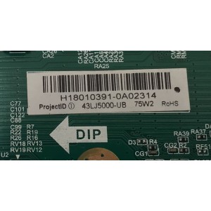 MAIN FUENTE COMBO PARA TV LG ORIGINAL / NUMERO DE PARTE 3200441758 / TP.MS3553.PB765 / 320021030416005 / 20170720_170618 / H18010391-0A02314 / PANEL BOEI430WU1 / DISPLAY HV430FHB-N10 / MODELO 43LJ5000 / 43LJ5000-UB / 43LJ5000-UB.CUSGLH