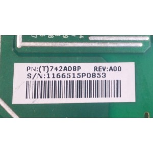 FUENTE DE PODER PARA MONITOR ORIGINAL / NUMERO DE PARTE 742AD8P / 715G1492-1 / 715G1492-1-DEL VER:C / (T)742AD8P REV:A00 / 1166515P0853 / MODELO E176FPc