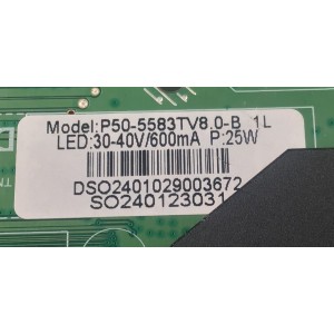 MAIN FUENTE COMBO PARA TV VIZIO ORIGINAL / NUMERO DE PARTE 260104035020 / P50-5583TV8.0 / 1000166894 / 1110-4000184 / P50-5583TV8.0-B / 240313-D03788 / PANEL HK315WLEDM-JH1VH / DISPLAY PT320AT04-2 VER.1.1 / MODELO VHD32M-0807 / VHD32M-08047