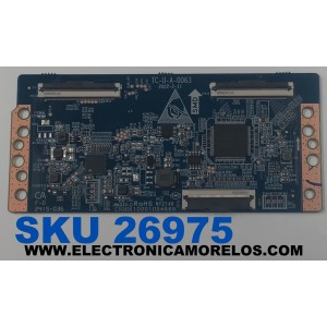 T-CON PARA TV ONN ORIGINAL / NUMERO DE PARTE TC-U-A-0063 / 10001054669 / A9G41C5T002453 / PANEL C500Y19-5C / V500DJ7-QE1 REV.D6 / MODELO 100012585 50"