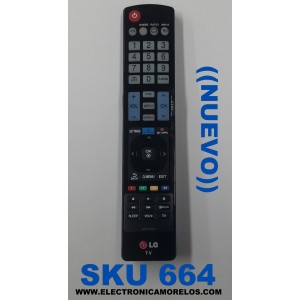 CONTROL REMOTO NUEVO PARA TV LG ORIGNAL SMART TV / NUMERO DE PARTE AKB73756567 / LR03 / HR-A906 / AGF76692626KH / 443S0760 / MODELOS 22LE5300 /  26LE5500 / 32LE5300 / 42LE5300 / MAS MODELOS EN DESCRIPCCION...