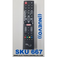 CONTROL REMOTO NUEVO PARA TV RCA ORIGINAL SMART TV VIRTUOSO / NUMERO DE PARTE HOF18I097GPD7 / 180912 / 01233 / HOF-44M 1.1 / R03.1.5VX2 / MODELO RNSMU5836