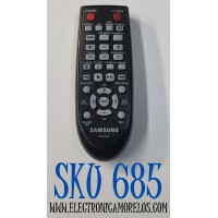 CONTROL REMOTO SAMSUNG ORIGINAL PARA BARRA DE SONIDO / NUMERO DE PARTE AH59-02532A / BN63-05748A / IEC R03 / MODELOS HW-F355/ZA / HW-F355/ZC / HW-F355 / HW-F350 / HW-FM35 / HW-FM35/ZA / HWF350 / HWF355 / HWFM35 / HWF355ZA / HWF35ZA / 55ZC