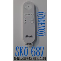 CONTROL REMOTO NUEVO SHARK ORIGINAL PARA AIRE ACONDICIONADO / MODELOS HE002REM / HE001REM / HE400 / HE401 / HE401C / HE402 / HE402C / HE405 / HE601 / HE601C / HE602 / HE602C