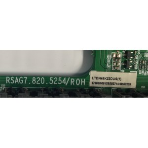 MAIN PARA TV HISENSE ORIGINAL FULL HD / NUMERO DE PARTE LTDN48K22DUS / RSAG7.820.5254/ROH / LTDN48K22DUS(1) / 168958 / 176520 / TP152851LE / 55133EE0714 / MODELO 48K20D