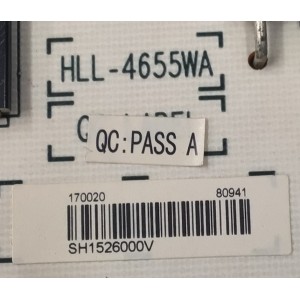 FUENTE DE PODER PARA TV HISENSE ORIGINAL / NUMERO DE PARTE 170020 / RSAG7.820.5482/ROH / HLL-4655WA / SH1526000V / 80941 / MODELO 48K20D