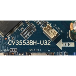 MAIN FUENTE COMBO PARA TV SANSUI ORIGINAL / NUMERO DE PARTE TZ2006-064 / CV3553BH-U32 / V320BJ8-Q01 C1 / 7.T355BHU3221 2E4 / 306010J553U32004 / DISPLAY V320BJ8-Q01 REV.C1 / MODELO SMX32Z1