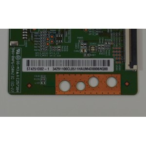 T-CON ORIGINAL NUEVA PARA TV PHILIPS / NUMERO DE PARTE 34291100CL0511 / TD-000L / 34.29110.0CL / ST4251D02-1 / E257384 / 34291100CL0511HA / PANEL LVU430CSDX A0011 / DISPLAY V / MODELO 43PFL5756 / 43PFL5756/F7 A