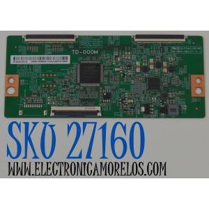 T-CON ORIGINAL NUEVA PARA TV AMAZON OMNI SERIES / NUMERO DE PARTE 34291100940211 / TD-000M / ST4251D01-5 / 34.29110.094 / 34291100940211UAUL / E257384 / MODELO K24NE5 55'' PULGADAS