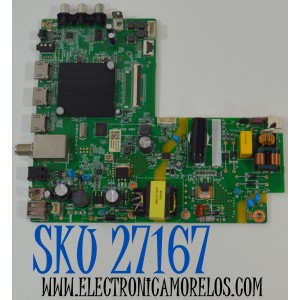 MAIN FUENTE COMBO ORIGINAL PARA TV ONN ROKU HD / NUMERO DE PARTE  515C9011M07 / MT9011-ZC01-01 / M07/7474-01494 / 2130005349 / M22058-MT / PANEL V320BJ8-Q01 / DISPLAY V320BJ8-Q01 REV.C1 / MODELO 10012589 32"