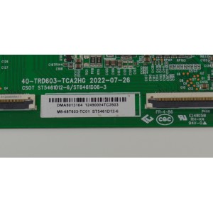 T-CON ORIGINAL NUEVA PARA TV JVC / NUMERO DE PARTE M8-68T603-TC01 / 40-TRD603-TCA2HG / ST5461D12-6 / ST5461D12-6/ST6461D06-3 / DMP9009352 / ST5461D12-6 / ST6461D06-3 / PANEL LVU550CSDX / DISPLAY ST5461D12-6 VER.2.2 / MODELOS SI55URF / 55PUL7973/F7
