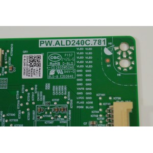 LED DRIVER ORIGINAL NUEVA PARA TV PANASONIC / NUMERO DE PARTE 81-BLI24X-C245002 / PW.ALD240C.781 / PW.ALD240C.781-M-04 / PW.ALD240C.781_A7.1_2 / E203640 / 2605W52A0 / 231207 / PANEL LVU650CSDX E0340 / DISPLAY ST6451D07-2 Ver.2.1 / MODELO TX-65MX950E
