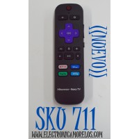 CONTROL ORIGINAL NUEVO PARA TV HISENSE ROKU TV / CON COMANDO DE VOZ / NUMERO DE PARTE HU-RCRUS-22W / RC-EL5 / TC2-R1028 / RC017C-T2-04 1-4 / RC017C-T2-04