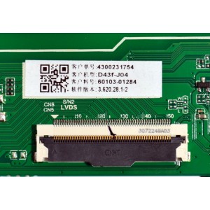 MAIN FUENTE COMBO ORIGINAL PARA TV VIZIO FULL HD / NUMERO DE PARTE 60103-01284 / TPD.MT5583.PB751 / 4300231754 / 3.620.28.1-2 / N23080046 / PANEL BOEI430WU1 / DISPLAY HF430FHB-F20 / MODELO D43F-J04 / D43F-J04 LBVFC9WZ