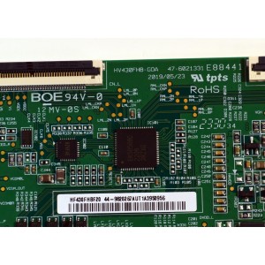 T-CON ORIGINAL PARA TV VIZIO / NUMERO DE PARTE 44-9820267 / 44-9820267A / 47-6021331 / HV430FHB-GOA / HV430FHB-G0A / HF430FHBF20 / PANEL BOEI430WU1 / DISPLAY HF430FHB-F20 / MODELO D43F-J04 / D43F-J04 LBVFC9WZ