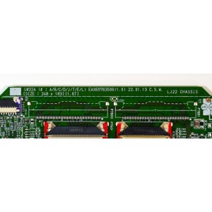 MAIN ORIGINAL PARA TV LG 4K UHD SMART TV / NUMERO DE PARTE EBT67333201 / EAX69763506 / EAX69763506(1.0) / 67333201 / PANEL NC860TQF-AAKH9 / DISPLAY LC860DQR (SR)(A1) / MODELO 86UQ7070ZUD / 86UQ7070ZUD.BUSYFKR