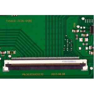 T-CON ORIGINAL PARA TV ONN / NUMERO DE PARTE 513C50C0M31 / TV50C0-ZC26-01(B) / E022M726-A2 / 303C50C0232 / M31/2681-03155 / 20240807 / 2130006356 /  PANEL V500DJ7-QE1 (D8) / DISPLAY V500DJ7-QE1 REV.D8 / MODELO 100012585 50"