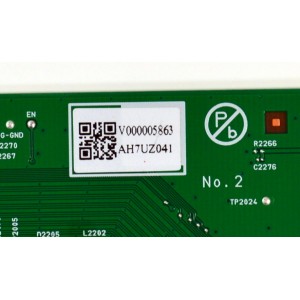 T-CON ORIGINAL PARA TV PHILIPS / NUMERO DE PARTE AH7UZ041 / BAH7UZG0204 1 / V000005863 / K082A-166A / DISPLAY V500DJ7-QE1 REV.D2 / MODELO 50PUL7552/F7 / 50PUL7552/F7 A