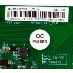 T-CON ORIGINAL PARA TV PHILIPS / NUMERO DE PARTE 260157007540 / NPT500GT04-1_V2.0 / PT500GT04-1 / LGE412 ABB07 / PANEL HK550WLEDM-JH4WH / DISPLAY PT550GT05-1 VER.2.0 / BOARD PT550GT03-1-XL-1 / PT550GT03-1-XR-1 / MODELO 55PUL6643/F7