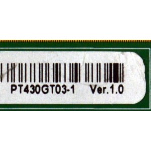 MAIN ORIGINAL PARA TV PHILIPS / NUMERO DE PARTE 260102023350 / CV817-KH / 1000172109 / 1110-10641 / 260102023340 / 7.T817KH220000.0D5 / PANEL HK430WLEDM-JH5UH / DISPLAY PT430GT03-1 VER.1.0 / BOARD PT430GT03-1-XL-1 / PT430GT03-1-XR-1 / MODELO 43PUL6643/F7