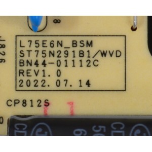 FUENTE DE PODER ORIGINAL PARA TV SAMSUNG / NUMERO DE PARTE BN44-01112C / L75E6N_BSM / ST75N291B1/WVD / BN4401112C / DY82WBAH07M / PANEL CY-SC075HGSV5H / DISPLAY JR745R3HA4K / MODELO UN75DU8000F / UN75CU8000D / UN75CU8000F / UN75DU8000B / UN75DU8000D