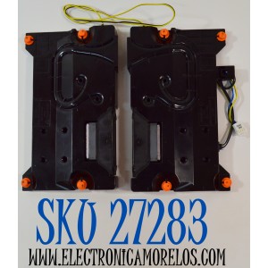 KIT DE BOCINAS ORIGINAL PARA TV SAMSUNG 2 PIEZAS / NUMERO DE PARTE BN96-58392B / BN9658392B / BN63-21113X001 / BN63-21114X001 / BN63-21115X001 / BN63-21116X001 / 65DU7000 / 6Ω / 10W / B34C13SV23 / MODELO UN70DU7200FXZA / UN70DU7200FXZA UB01