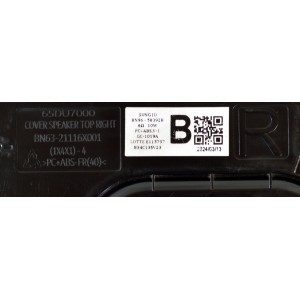 KIT DE BOCINAS ORIGINAL PARA TV SAMSUNG 2 PIEZAS / NUMERO DE PARTE BN96-58392B / BN9658392B / BN63-21113X001 / BN63-21114X001 / BN63-21115X001 / BN63-21116X001 / 65DU7000 / 6Ω / 10W / B34C13SV23 / MODELO UN70DU7200FXZA / UN70DU7200FXZA UB01