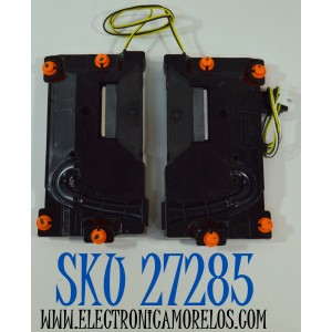 KIT DE BOCINAS ORIGINAL PARA TV SAMSUNG 2 PIEZAS / NUMERO DE PARTE BN96-58391D / BN63-21112AX001 / BN63-21111AX001 / BN63-21110AX001 / BN63-21109AX001 / BN9658391D / 43DU7000 / 6Ω / 10W / B34B01SV23 / MODELO UN60DU6900FXZA / UN60DU6900FXZA UA01