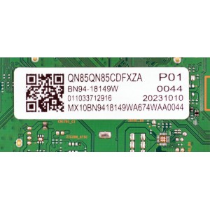MAIN ORIGINAL PARA TV SAMSUNG / NUMERO DE PARTE BN94-18149W / BN41-03133B / BN41-03133 / BN97-20717W / BN9418149W / BN96-56609B / BN95-09244A /PANEL CY-TC085FMHV4H / BOARD ST8461D03-3 V2.1 / ST8461D02-2-XM-1 / ST8461D02-2-XR-1 / MODELO QN85QN85CDFXZA CA01