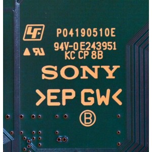 MAIN ORIGINAL PARA TV SONY BRAVIA 4K UHD HDR GOOGLE TV / NUMERO DE PARTE A5056853A 218 / 101227071 / P04190510E / A-5056-853-A 218 / PANEL YDDM075DGS11 / DISPLAY ST7461D04-6 V2.1 / MODELO XR-75X90CL / XR75X90CL