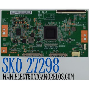 T-CON ORIGINAL PARA TV SONY BRAVIA / NUMERO DE PARTE 34291100DW24 / TD-0017 / ST7461D04-6 / 34291100DW2411 / PANEL YDDM075DGS11 / DISPLAY ST7461D04-6 V2.1 / MODELO XR-75X90CL / XR75X90CL
