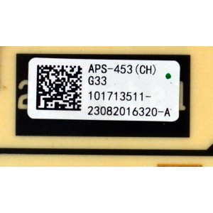 FUENTE DE PODER ORIGINAL PARA TV SONY BRAVIA / NUMERO DE PARTE 101713511 / 101668911 / APS-453 / APS-453 (CH) / 1-017-135-11 / 101713511-23082016320-A / PANEL YDDM075DGS11 / DISPLAY ST7461D04-6 V2.1 / MODELO XR-75X90CL / XR75X90CL / XR-75X90L / XR75X90L 