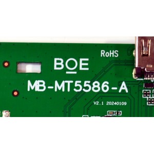 MAIN ORIGINAL PARA TV VIZIO 4K UHD HDR SMARTCAST / NUMERO DE PARTE 21201-04299 / MB-MT5586-A / 4700023737 / 86.700.54.3-1 / PANEL BOEI860WQ1 / DISPLAY HF860QUB-F20 / MODELO V4K86C-0804V 