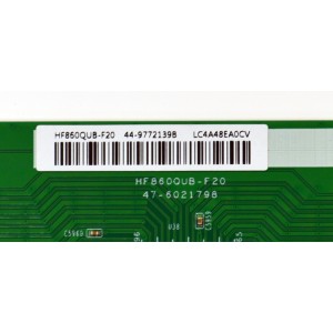 T-CON ORIGINAL PARA TV VIZIO / NUMERO DE PARTE 44-9772139B / HF860QUB-F20 / 47-6021798 / 7S001029 / 100393499E0499D / LC4A48A0CV / PANEL BOEI860WQ1 / DISPLAY HF860QUB-F20 / MODELO V4K86C-0804 / V4K86C-0804 LBV1U3HA