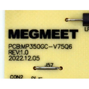 FUENTE DE PODER ORIGINAL PARA TV VIZIO / NUMERO DE PARTE 60101-05376 / MP350GC-V75Q6 / MP350GC-V4K86M / 60101-05376A0MMS / 24080044243700958 / PANEL BOEI860WQ1 / DISPLAY HF860QUB-F20 / MODELO V4K86C-0804 / V4K86C-0804 LBV1U3HA