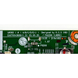 MAIN ORIGINAL PARA TV LG 4K UHD HDR SMART TV / NUMERO DE PARTE EBT68002902 / EAX70043606 / EAX70043606(1.3) / 68002902 / PANEL NC650TQG-VCKHA / ST6451D06-2 VER.2.1 / MODELO 65UT7550AUA / 65UT7550AUA.BUSCLKR