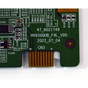 T-CON ORIGINAL PARA TV SONY BRAVIA / NUMERO DE PARTE 44-9772190 / 47_6021749 / 44-9772190O / HV650QUB_F9L_V00 / L433189A_12 / HV650QUBF9L / PANEL BOEI650WQ1 / DISPLAY HV650QUB-F9L / MODELO KD-65X77CL / KD65X77CL