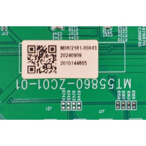 MAIN ORIGINAL PARA TV VIZIO 4K UHD HDR SMARTCAST / NUMERO DE PARTE 515C55860M06 / MT55860-ZC01-01 / M06/2181-00843 / 20240909 / 2010144605 / DISPLAY JR645R3HA3L / MODELO V4K65M-0810 / V4K65M-0810 LMC1VHA