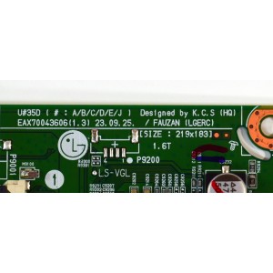 MAIN ORIGINAL PARA TV LG 4K UHD HDR SMART TV / NUMERO DE PARTE EBT68002702 / EAX70043606 / EAX70043606(1.3) / 68002702 / PANEL NC650TQG-ABKHG / DISPLAY HV650QUB-F9E / MODELO 65UT7550AUA / 65UT7550AUA.BUSFLKR